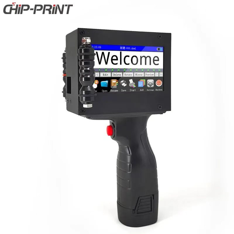 Automatic 25.4mm Portable Handheld Inkjet Printer with 3.5inch Touch Screen Date Coding Printer for Sale Price