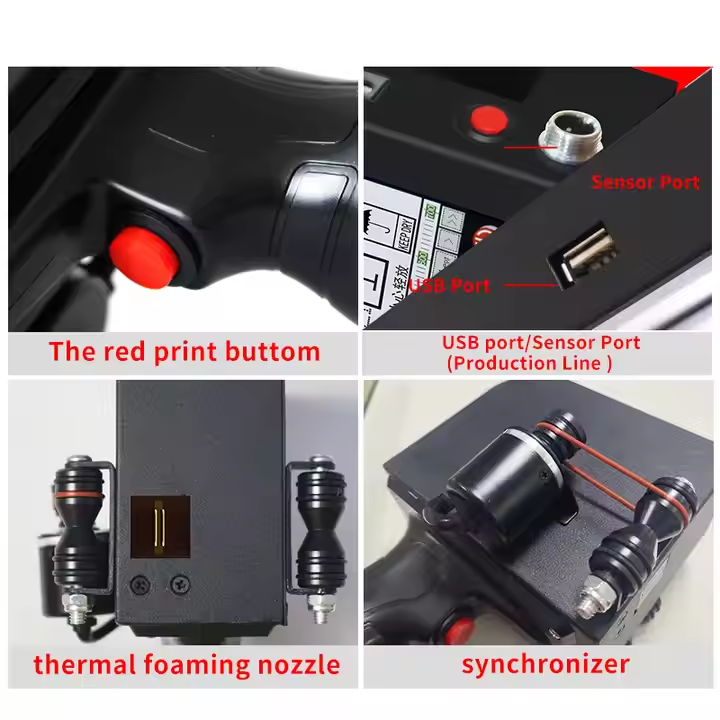 Automatic 25.4mm Portable Handheld Inkjet Printer with 3.5inch Touch Screen Date Coding Printer for Sale Price