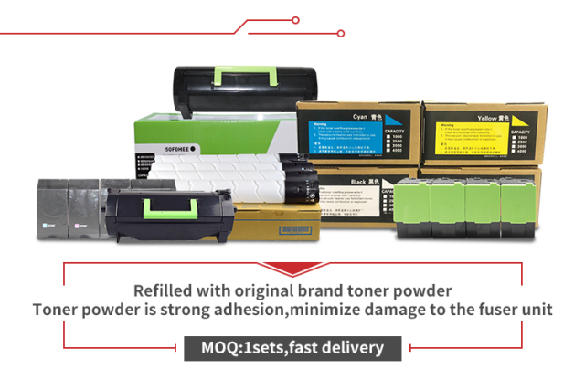 High Cost-Effective Product Trustworthy Compatible Toner Cartridges with toner chip 55b2000 55B5H00 55B5H0E 15k Black Color for Lexmark MS/MX431 432 331