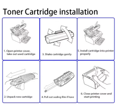 A+ Grade 12-Month Warranty 1.5k 3k 006R04383 to 006R04398 Compatible CYMK Colors Toner Cartridge reset Chip for Xerox C230 C235 printer replacement