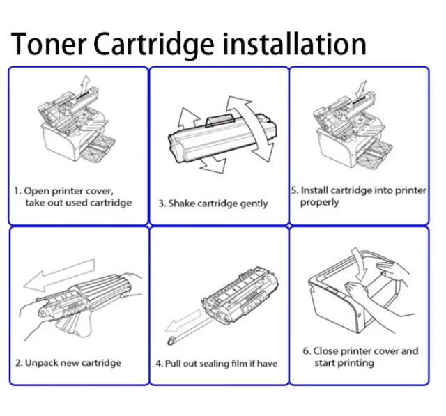 A+ Grade 12-Month Warranty 1.5k 3k 006R04383 to 006R04398 Compatible CYMK Colors Toner Cartridge reset Chip for Xerox C230 C235 printer replacement