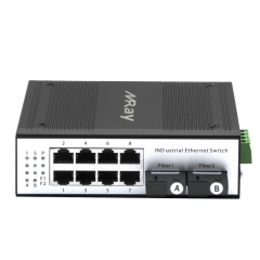 10/100M Industrial Fiber Ethernet Switches 2 FX Ports 8 RJ45 Ports MR-I2F8T-SC20