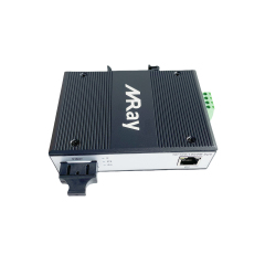Industrial Fiber media converter 1 port 10/100/1000Mbps RJ45 with 1port 1000Mbps SC MR-I1GF1T-SC20