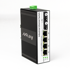 Industrial Fiber Ethernet Switch 4 ports 10/100/1000Mbps RJ45 with 2 port 1000Mbps SC Ports MR-I2G4T-SC20