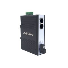 Industrial Fiber Media Converter 2 ports 10/100/1000Mbps RJ45 with 1 port 1000Mbps SC MR-I1GF2T-SC20