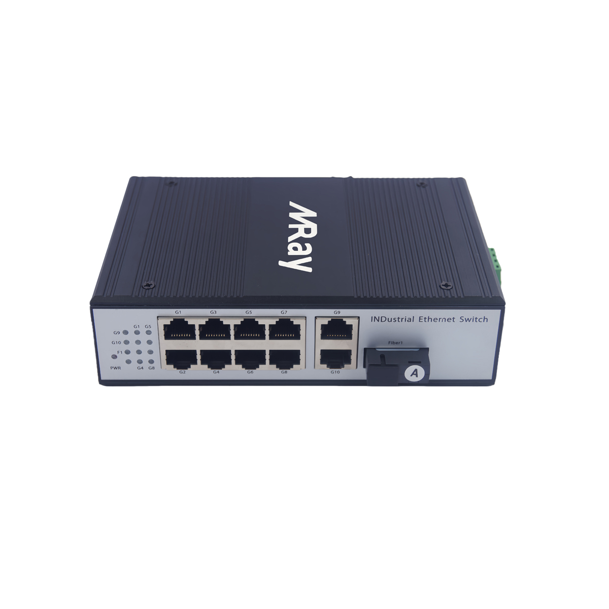 Industrial Fiber Ethernet Switch 10 ports 10/100/1000Mbps RJ45 with 1 port 1000Mbps SC Ports MR-I1GF10T-SC20