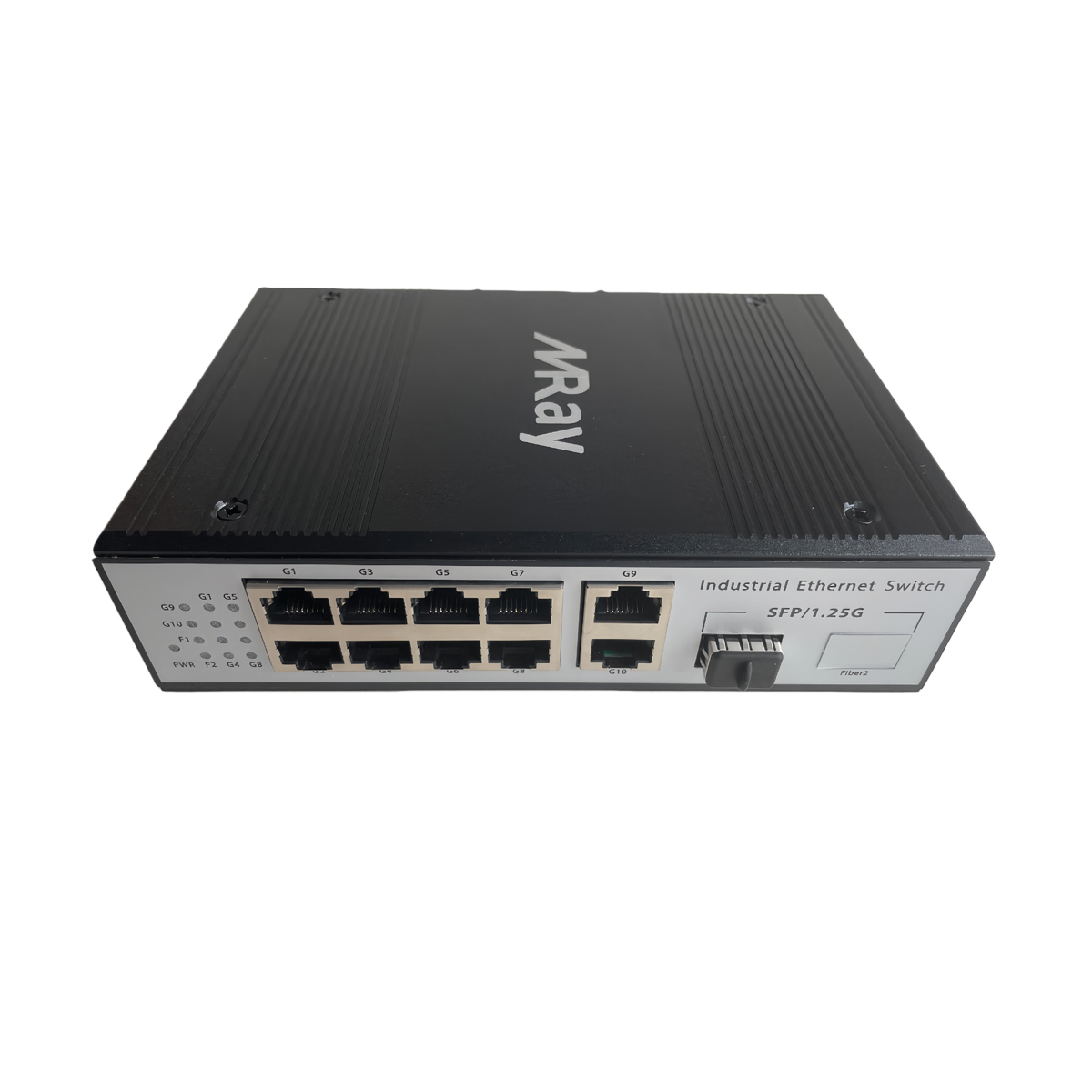 Industrial Fiber Ethernet Switch 8 ports 10/100/1000Mbps RJ45 with 1 port 1000Mbps SFP Slots MR-I1G10T-SFP