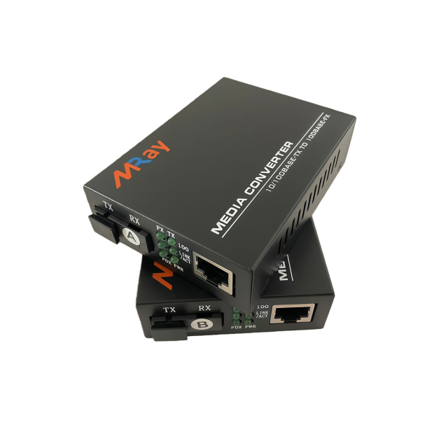 10/100/1000M Gigabit Single Fiber Media Converter External Power Supply