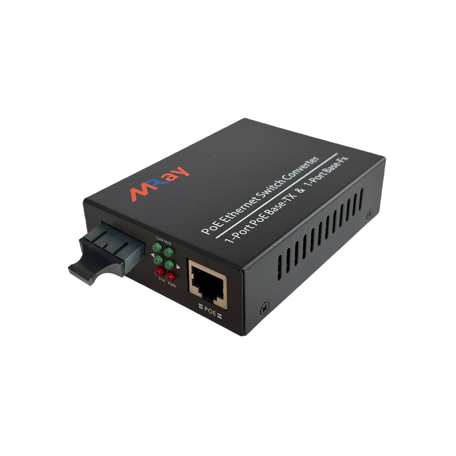 10/100/1000Mbps PoE Media Converter 10/100/1000Base-TX to 1000Base-FX Multimode Dual Fiber SC 850nm
