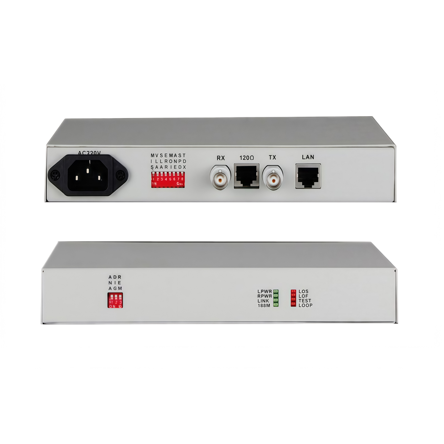 Unframed E1 over 10/100M Ethernet Converter 1E1 to 1FE Converter