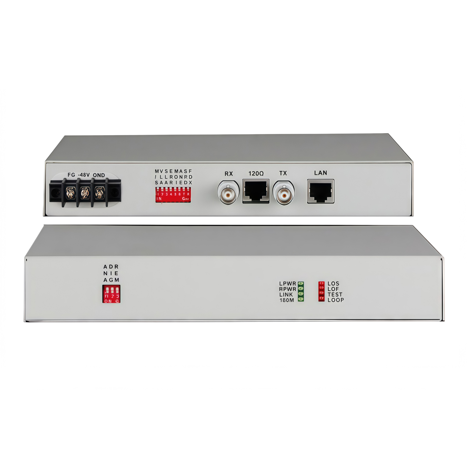 Unframed E1 over 10/100M Ethernet Converter 1E1 to 1FE Converter