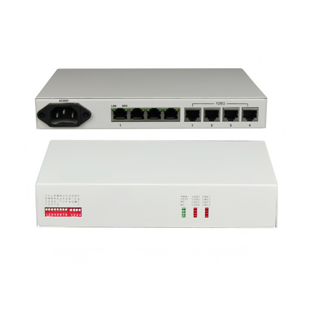 E1 over 10/100M Ethernet Converter 4E1 to 1FE Converter