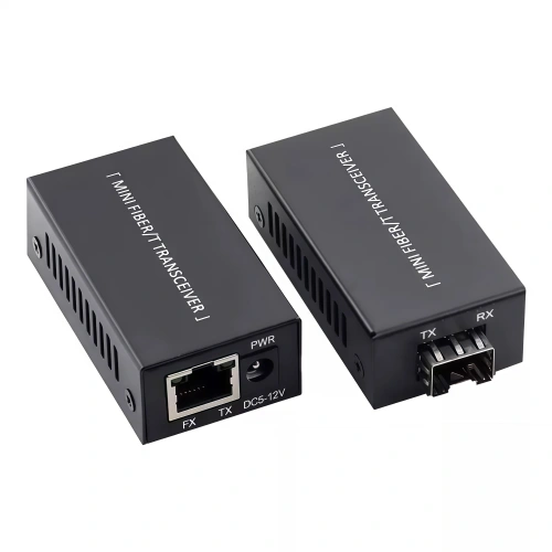Ultra-compact Ethernet to fiber optic media converter