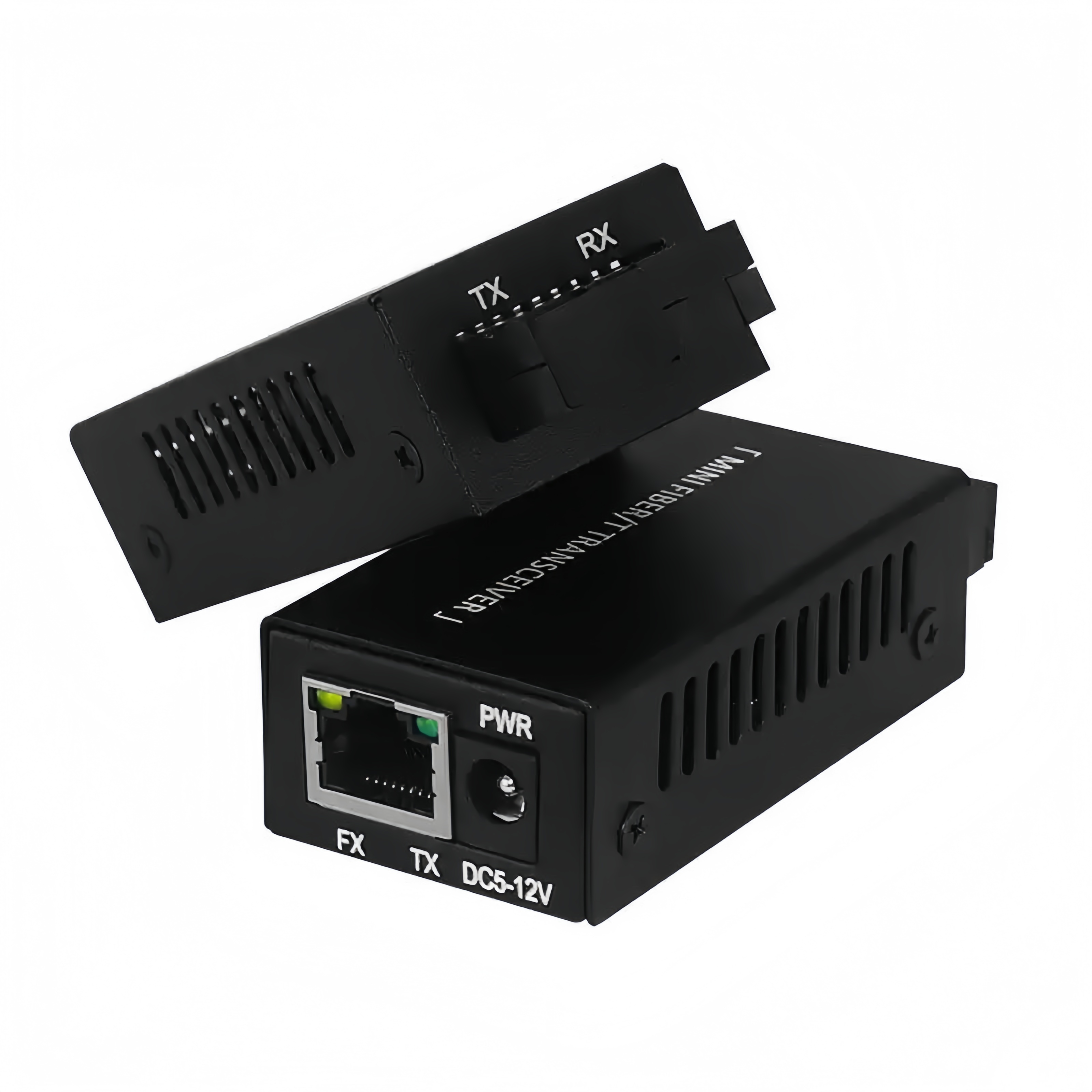 Ultra-compact Media Converter Mini Ethernet to Fiber Optic Converter 10/100/1000Base-Tx to 100/1000Base-FX