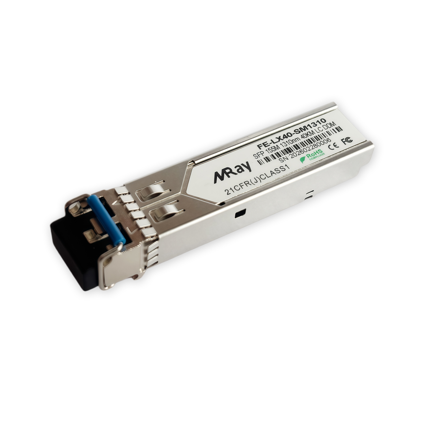 Cisco GLC-FE-100EX Compatible 100BASE-EX SFP 1310nm 40km DOM LC SMF Transceiver Module MINI GBIC