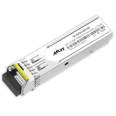 1.25Gb/s 20km 1000BASE-BX BiDi SFP 1550nm-TX/1310nm-RX 20km LC Transceiver Module