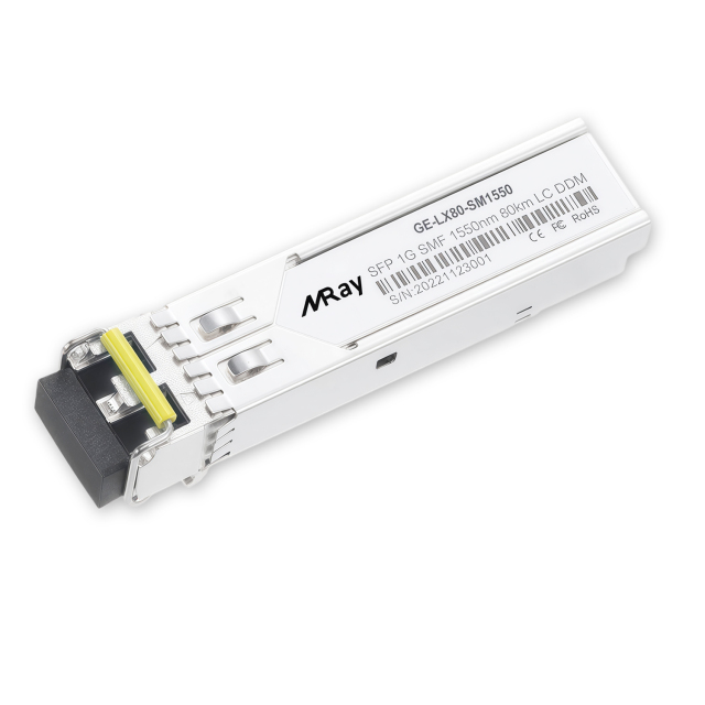 1.25Gb/s 1000BASE-ZX SFP 1550nm 80km DOM LC SMF Transceiver Module