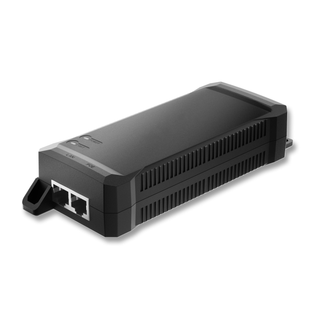 1-Port Gigabit PoE+ Injector 10/100/1000M Ethernet PoE/PoE+ (802.3af/802.3at) 30W Power Budget Wall Mountable