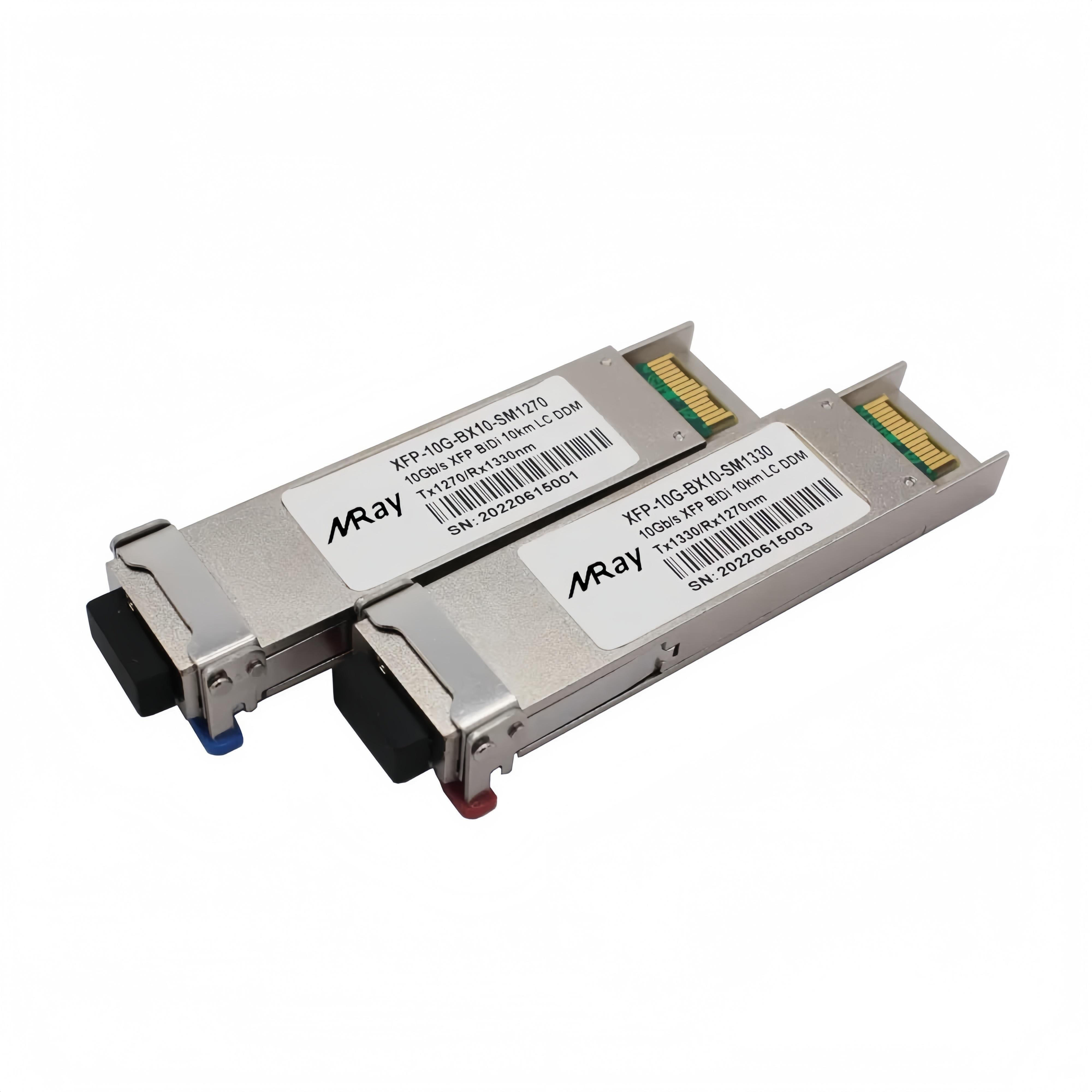 10GBASE-BIDI XFP Tx1330nm/Rx1270nm 10km LC SMF DOM Optical Transceiver Module