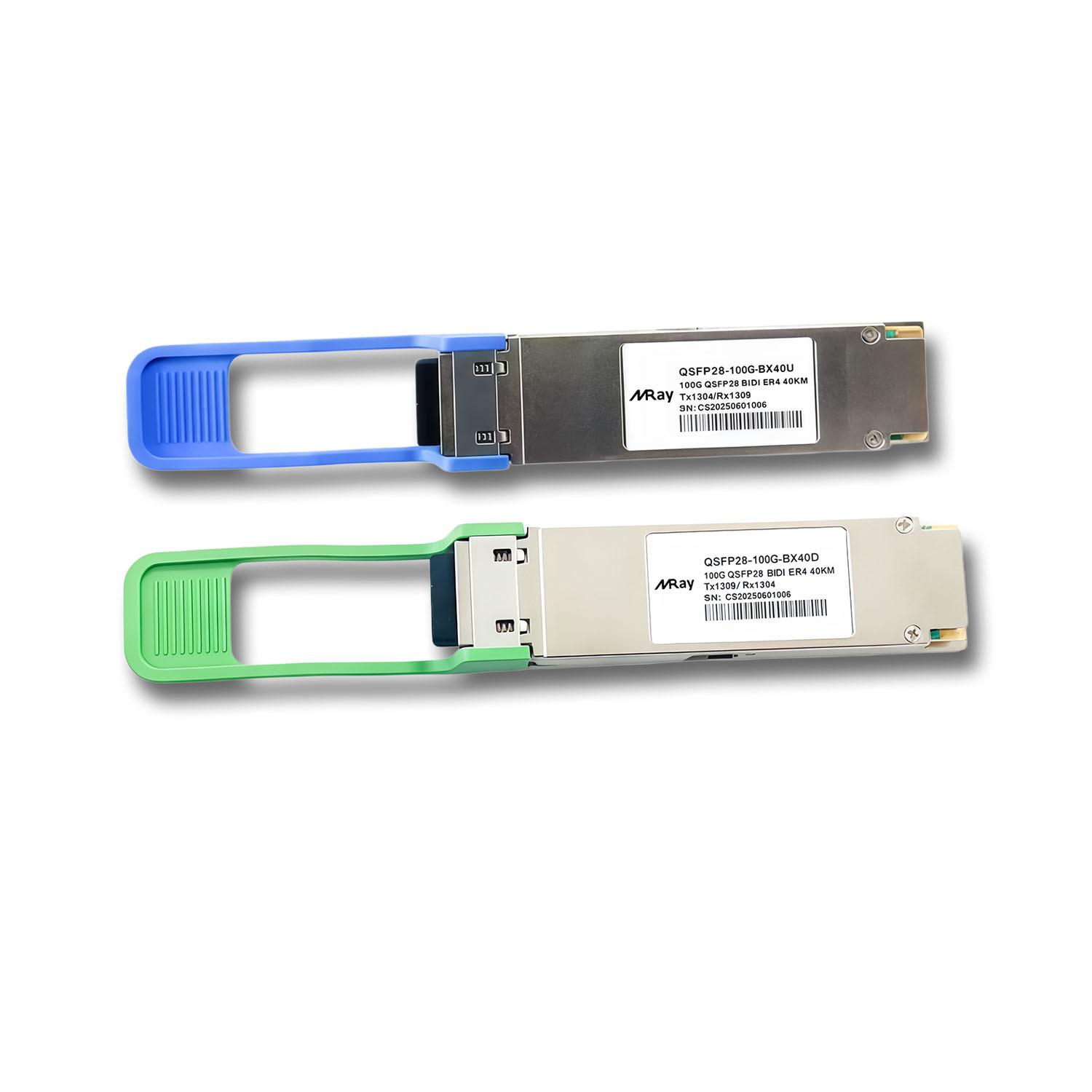 Cisco QSFP28-100G-BX40-U Compatible 100GBASE-BX40 BiDi QSFP28 1304.58nm-TX/1309.14nm-RX 40km DDM LC SMF Transceiver Module