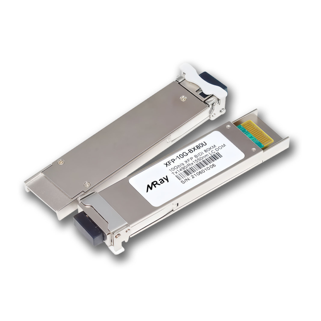 10GBASE-BX XFP BiDi 1490nm-TX/1550nm-RX 80km DOM Simplex LC SMF Optical Transceiver Module