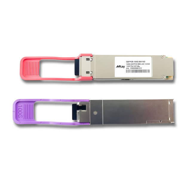 Huawei QSFP28-100G-BX10-U Compatible 100GBASE-BX10 BiDi QSFP28 1271nm-TX/1331nm-RX 10km DDM LC SMF Optical Transceiver Module