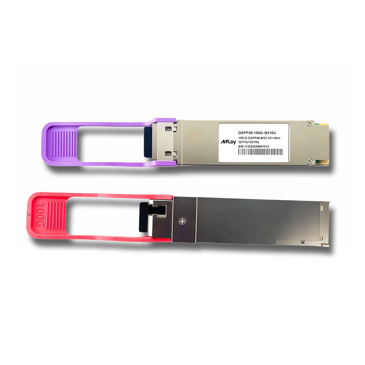 Huawei QSFP28-100G-BX10-U Compatible 100GBASE-BX10 BiDi QSFP28 1271nm-TX/1331nm-RX 10km DDM LC SMF Optical Transceiver Module