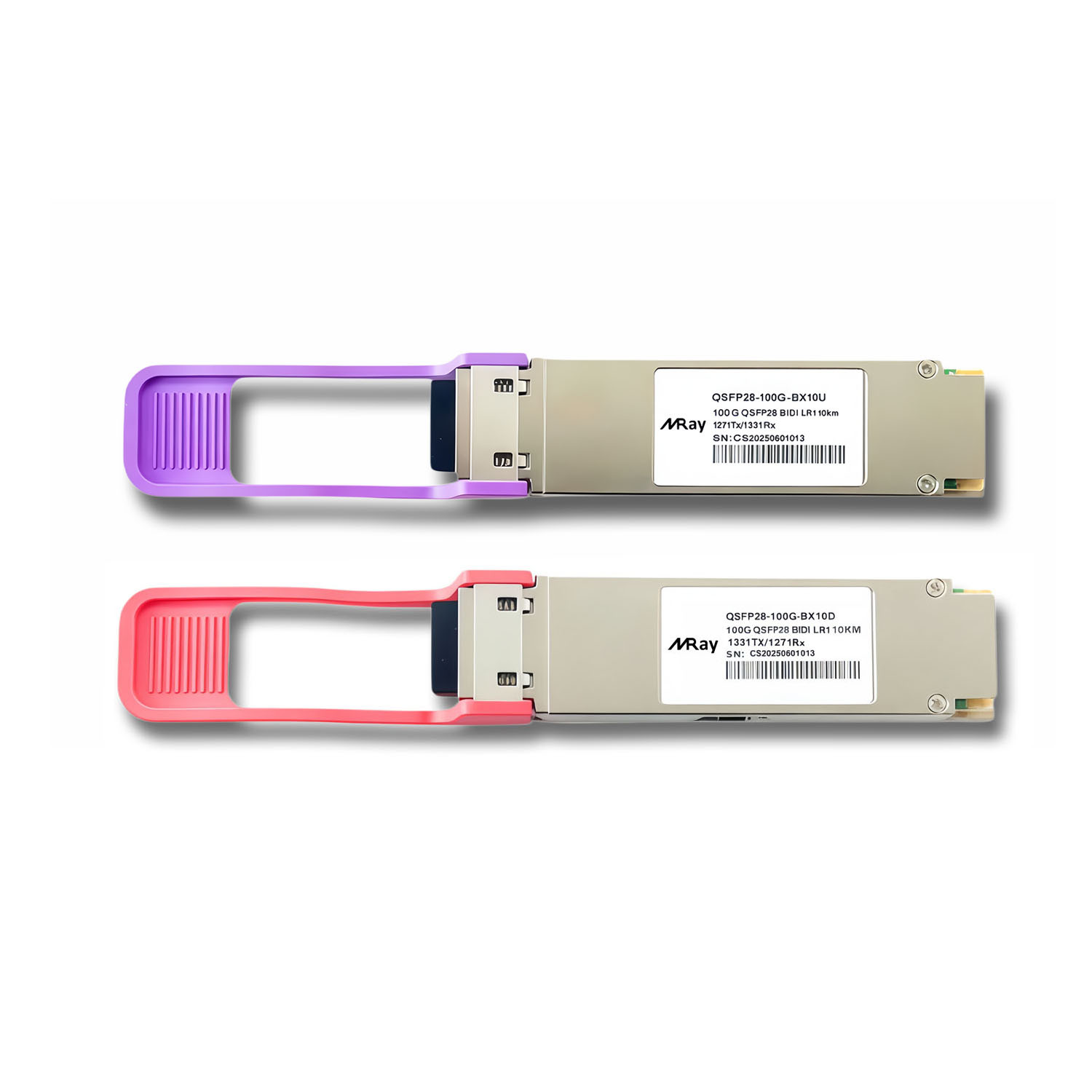Huawei QSFP28-100G-BX10-D Compatible 100GBASE-BX10 BiDi QSFP28 1331nm-TX/1271nm-RX 10km DDM LC SMF Optical Transceiver Module