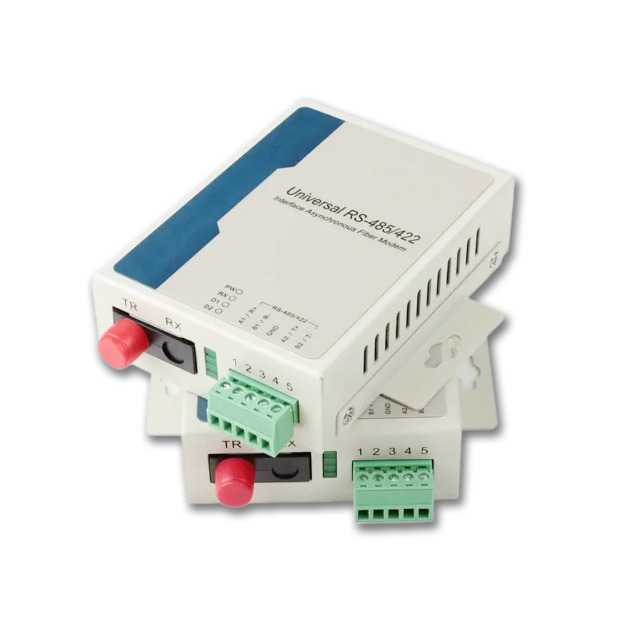 Serial RS485/RS422 to Fiber Media Converter Single Mode Simplex FC