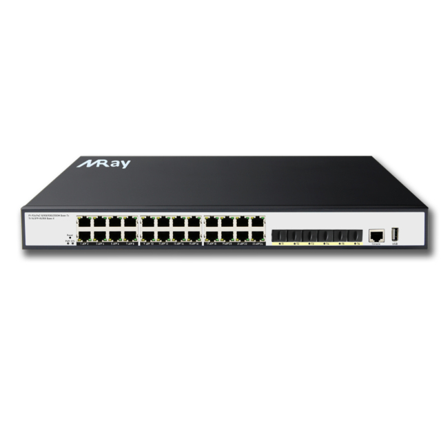 2.5G Layer 3 Managed PoE Switch, 24X 2.5Gbase-T PoE Ports, 6X 10G SFP+, 19-inch Rack Mount, with 500W High Power