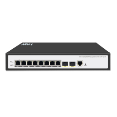 Managed Gigabit 8 Port Smart PoE Switch with 2 SFP Uplink Ports