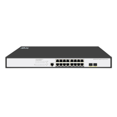 Managed Gigabit 16 Port Smart PoE Switch with 2 SFP Uplink Ports