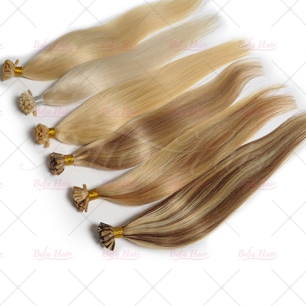 100g/pack 100s Silky straight Nail U-TIP hair extension Easy Hair Extensions 100% Remy Human Fusion hair
