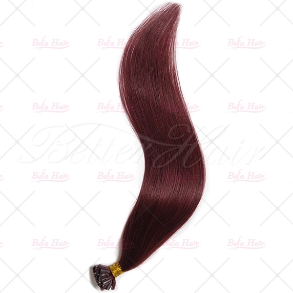 50g/pack 100s silky straight u tip hair extensions 100% remy human hair fusion hair extension