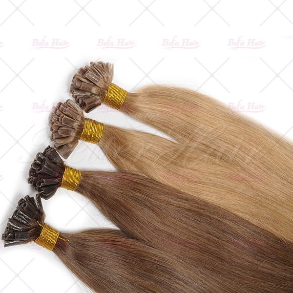 50g/pack 100s silky straight u tip hair extensions 100% remy human hair fusion hair extension