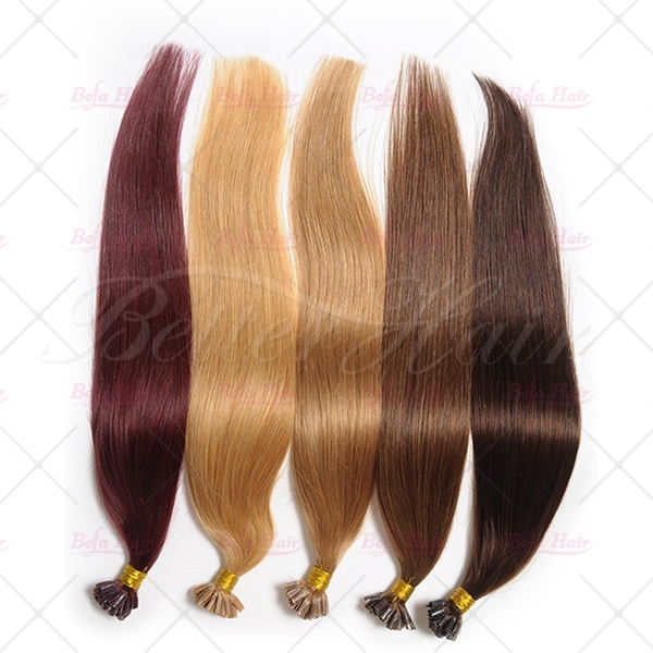 100g/pack 100s Silky straight Nail U-TIP hair extension Easy Hair Extensions 100% Remy Human Fusion hair