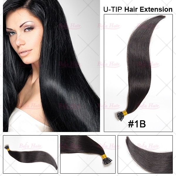 50g/pack 100s silky straight u tip hair extensions 100% remy human hair fusion hair extension