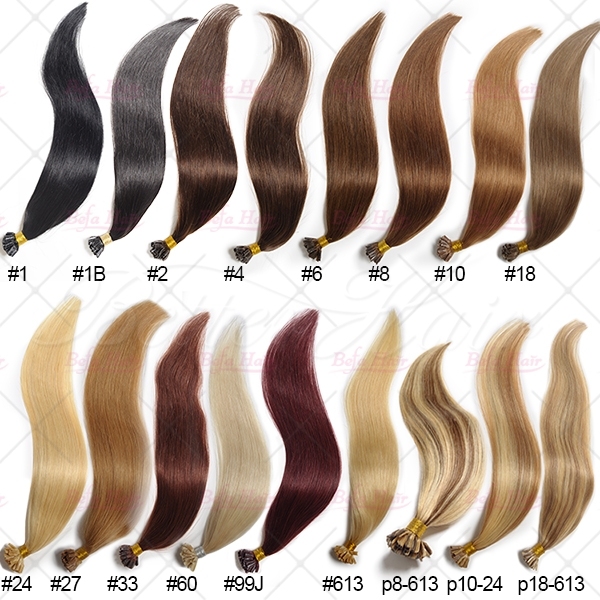 100g/pack 100s Silky straight Nail U-TIP hair extension Easy Hair Extensions 100% Remy Human Fusion hair