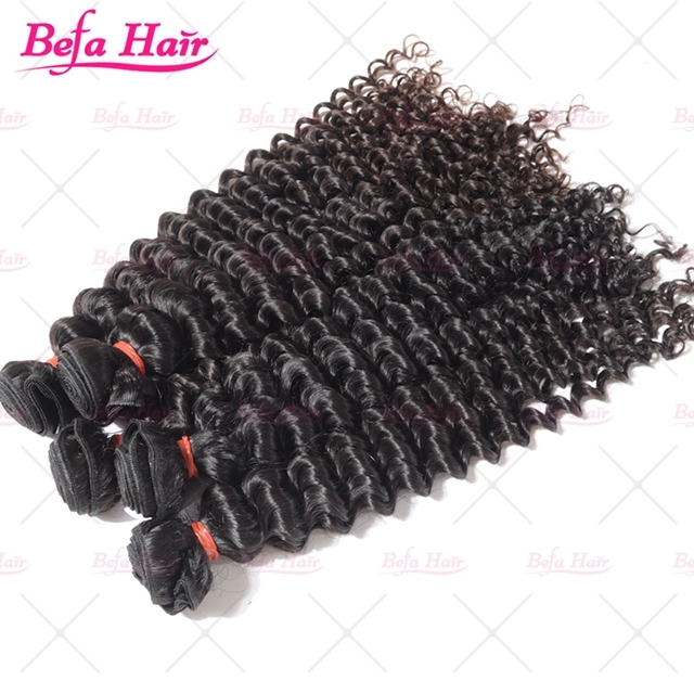 wholesale Premium  Unprocessed virgin human hair  Deep curly 100% Virgin human Hair Weaves