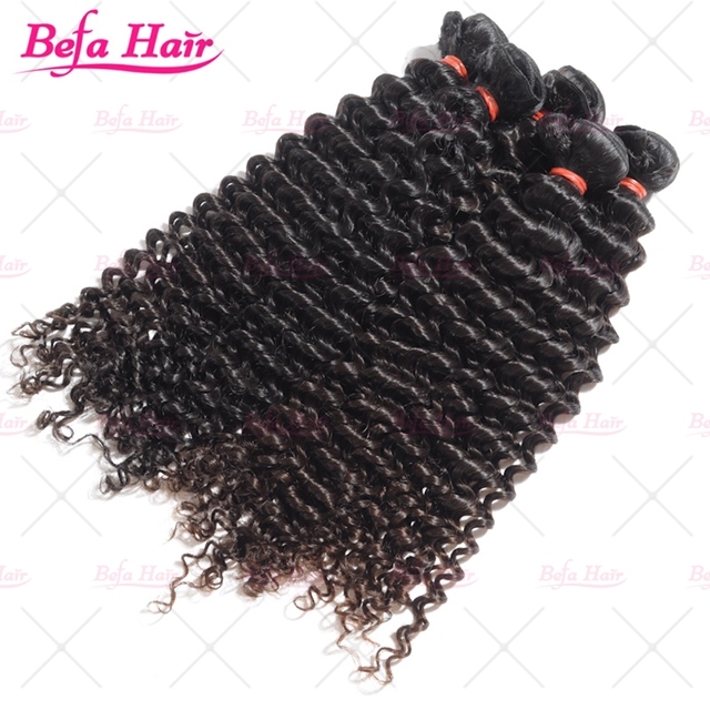 wholesale Premium  Unprocessed virgin human hair  Deep curly 100% Virgin human Hair Weaves