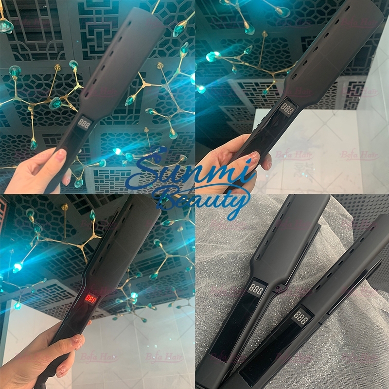 Wholesale Hair Straightener OEM Factory Flatiron Fast Heating Wide Plate Straightener Parts Flat Iron