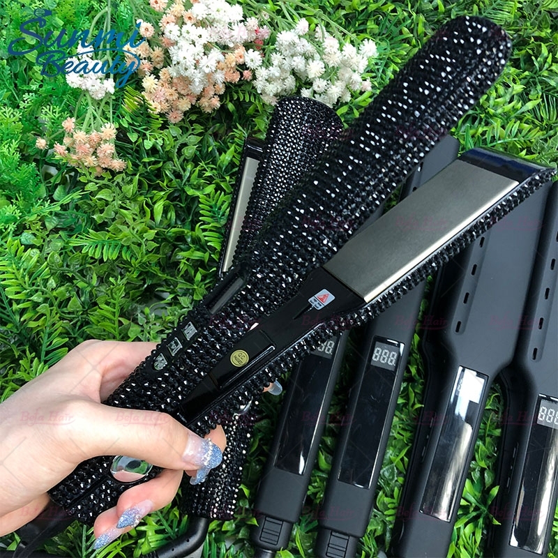 Wholesale Hair Straightener OEM Factory Flatiron Fast Heating Wide Plate Straightener Parts Flat Iron