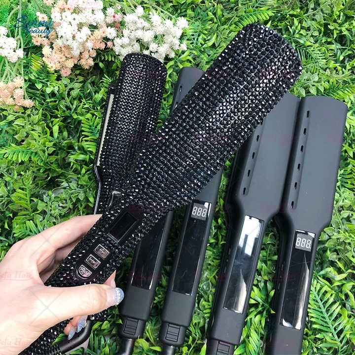 Wholesale Hair Straightener OEM Factory Flatiron Fast Heating Wide Plate Straightener Parts Flat Iron