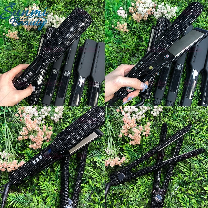 Wholesale Hair Straightener OEM Factory Flatiron Fast Heating Wide Plate Straightener Parts Flat Iron