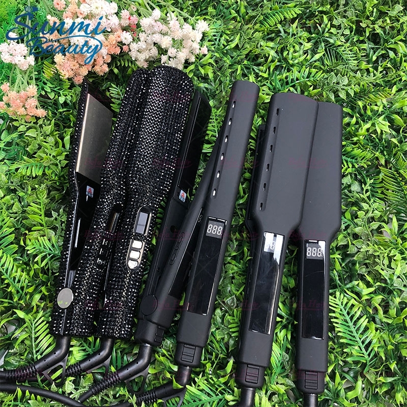 Wholesale Hair Straightener OEM Factory Flatiron Fast Heating Wide Plate Straightener Parts Flat Iron