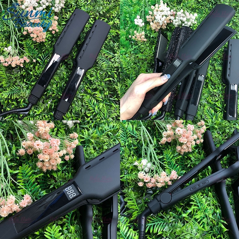 Wholesale Hair Straightener OEM Factory Flatiron Fast Heating Wide Plate Straightener Parts Flat Iron