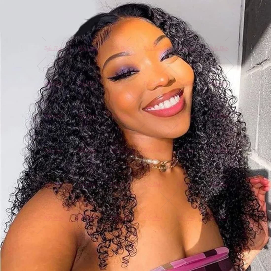 Wholesale  Brazilian 13''x6'' Lace Frontal With 3Bundles Kinky Curly Hair,can do dropshipping