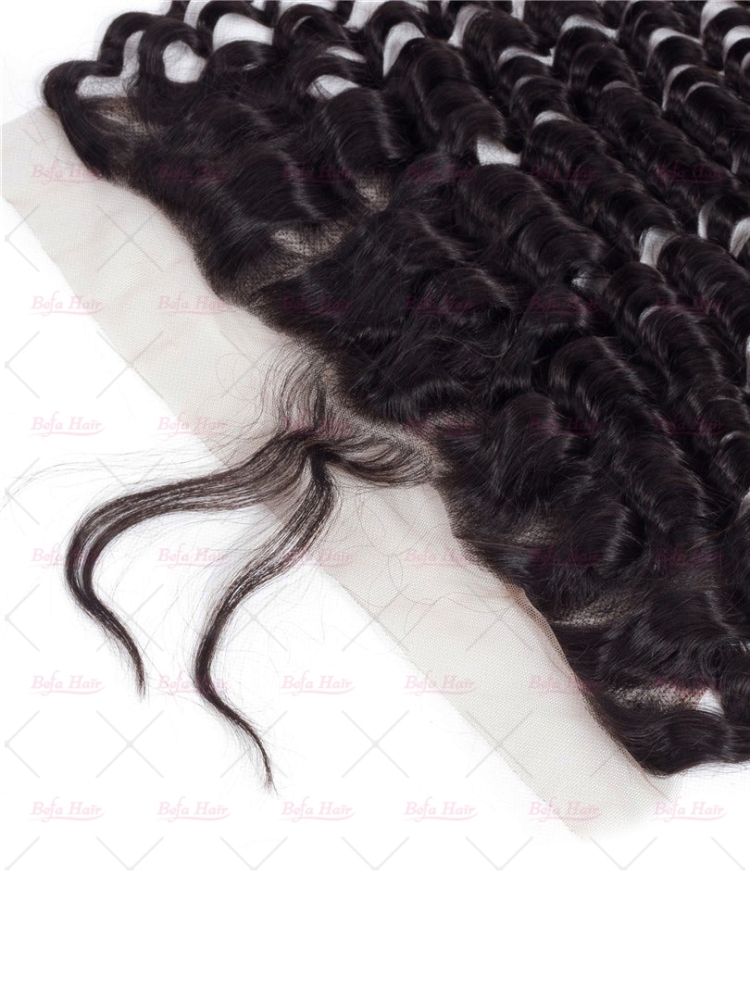 Wholesale Deep Wave Lace Frontal  Virgin Human Hair 13x4 Full Lace Frontal,can do dropshipping
