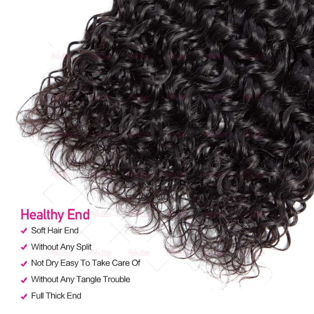 Wholesale Brazilian 13''x4'' Lace Frontal Closure With 3Bundles Deep Wave Hair,can do dropshipping