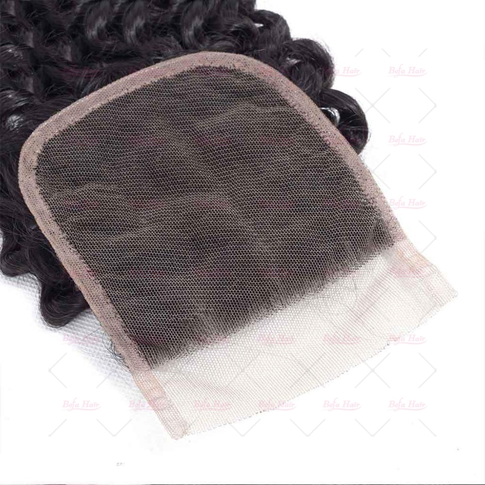 Wholesale Pre-plucked 4 Bundles Brazilian Deep Curly Hair With 5x5 Lace Closure,can do dropshipping